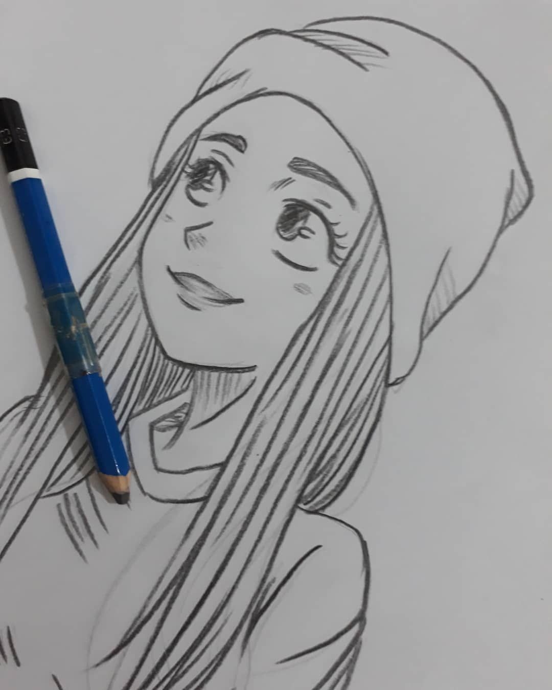 Красивые девочки рисовать карандашом