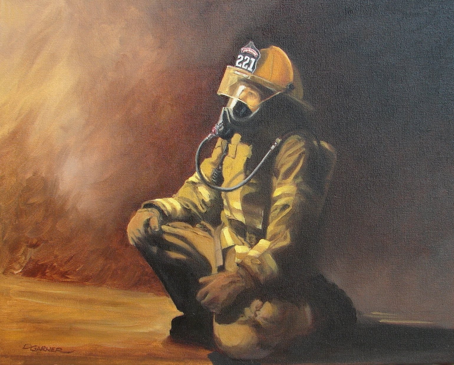 Пожарные в живописи