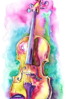 Рисунок скрипка для детей