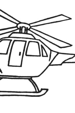 Вертолет рисунок детский