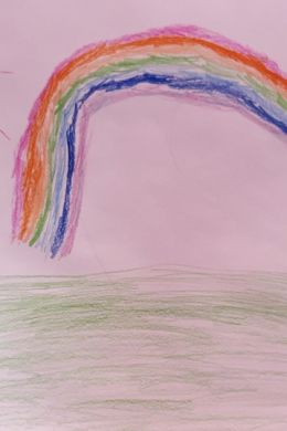 Детский рисунок радуга