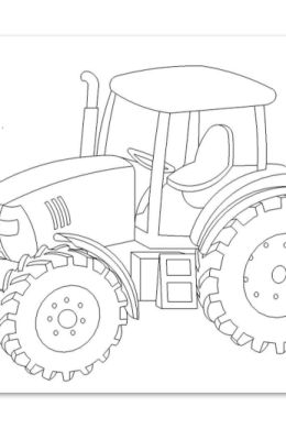 Раскраски для мальчиков трактор