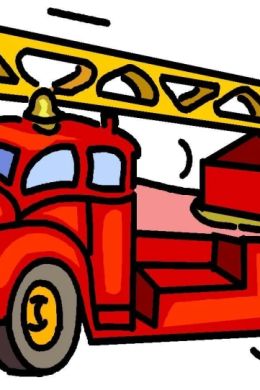 Пожарная машина детский рисунок
