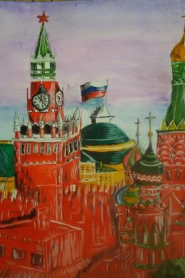 Детский рисунок кремль