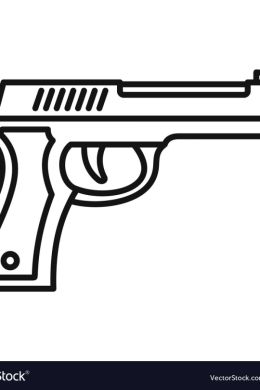Пистолет детский рисунок