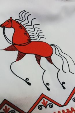 Городецкий конь раскраска