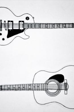 Гитара для срисовки