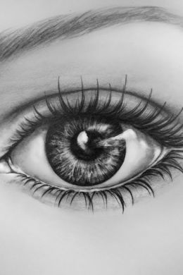 Глаз нарисованный карандашом