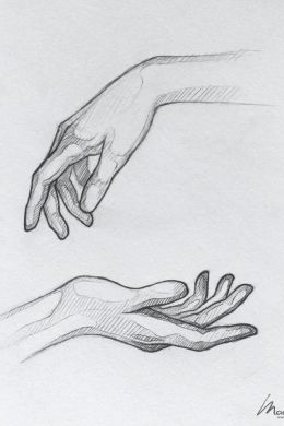 Рисунки руки для срисовки