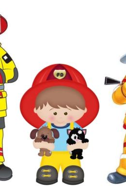 Пожарник детский рисунок