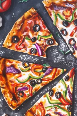 Пицца детский рисунок