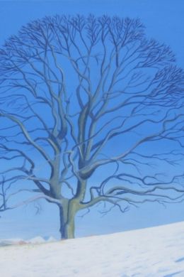 Зимнее дерево раскраска