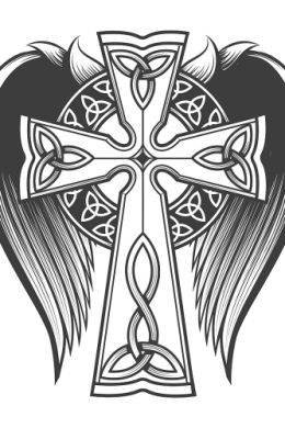 Кельтский крест эскиз