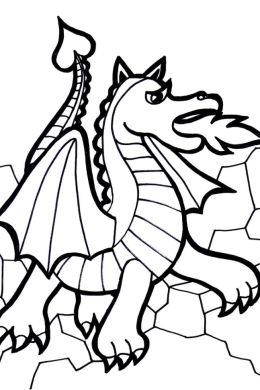 Детский рисунок дракона