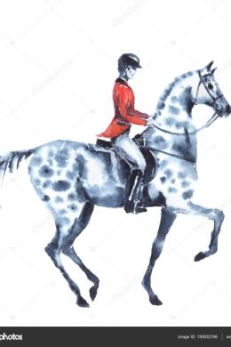 Детский рисунок всадник на коне