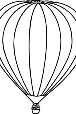 Раскраска воздушный шар