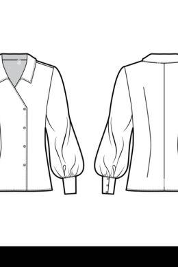 Технический эскиз блузки