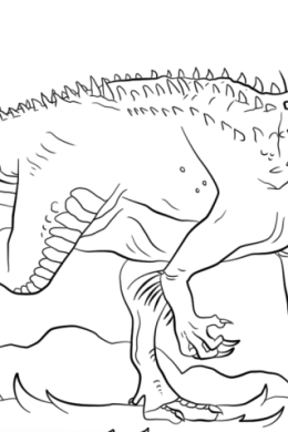 Тарбозавр раскраска