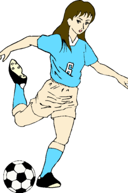 Детский рисунок футболиста