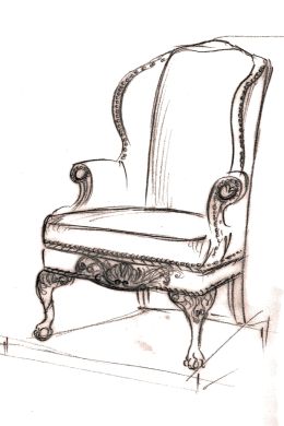 Кресло для срисовки