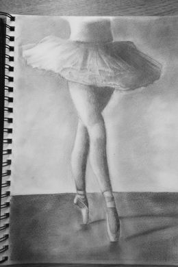 Балет рисунок карандашом