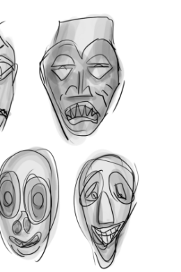 Рисунки для срисовки маски