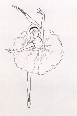 Рисунки для срисовки балерины