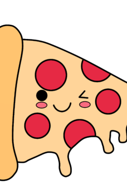 Рисунки для срисовки пицца