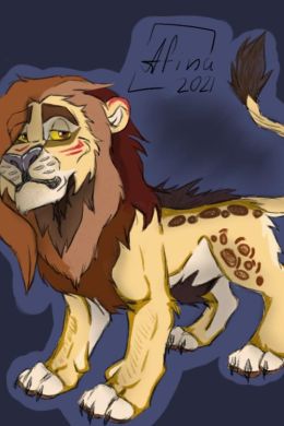 Король лев для срисовки