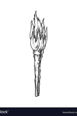 Факел рисунок карандашом