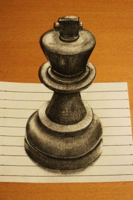 Шахматы рисунок карандашом