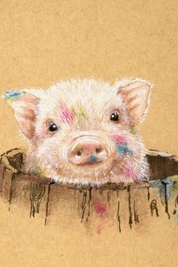Свинка карандашом