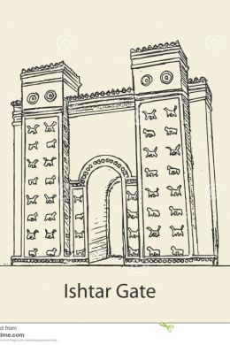 Богатырские ворота рисунок карандашом