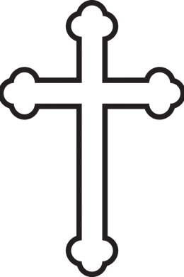 Крест рисунок карандашом