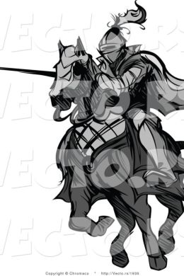 Рыцарь на коне рисунок карандашом