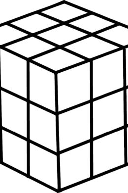 Кубик рубик рисунок карандашом