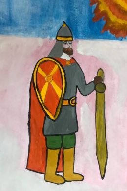 Князь игорь рисунок карандашом