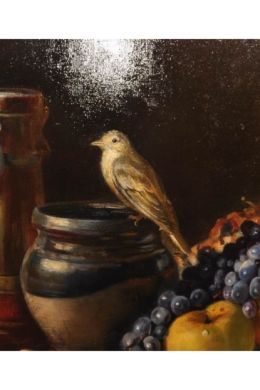 Толстой натюрморт с птицей