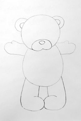 Рисунок карандашом медведь для детей
