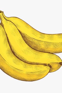Рисунок карандашом банан