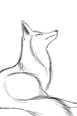 Рисунок карандашом для срисовки лисы