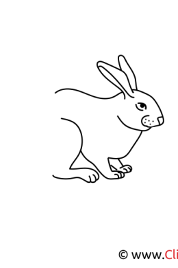 Заяц простой рисунок