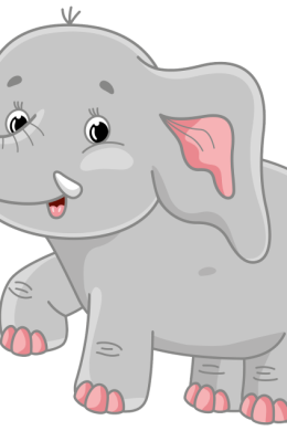 Рисунок слон для детей