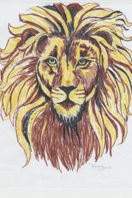 Рисунок льва карандашом для срисовки