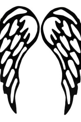 Трафарет крылья ангела