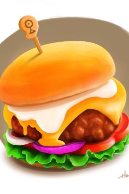Рисунок бургера для срисовки