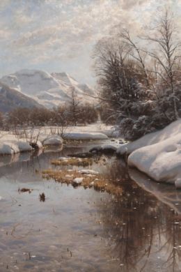 Живопись современных художников зима