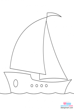 Кораблик рисунок для детей