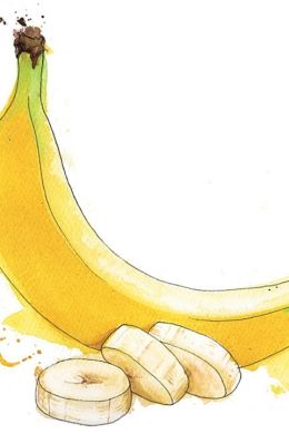 Рисунок банан для детей