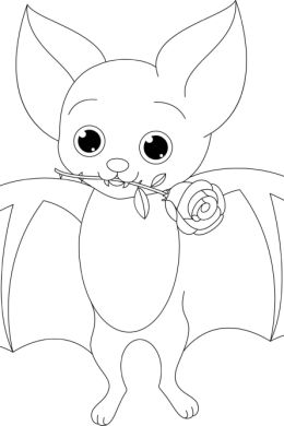 Рисунок летучая мышь для детей